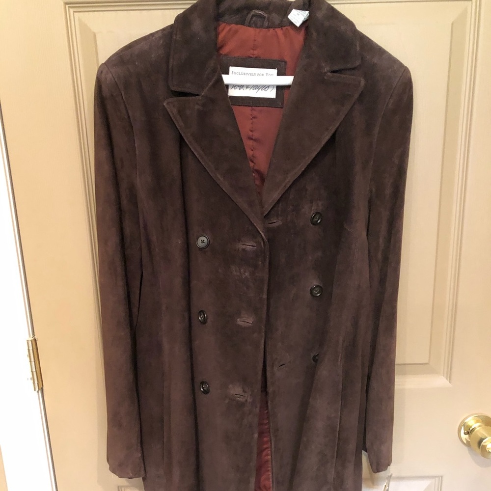 NWT brown suede jacket